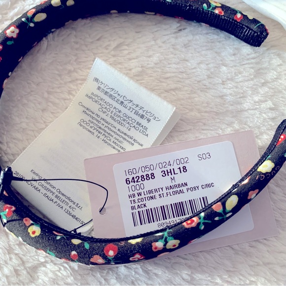 NWT Authentic Gucci Spring Prints Cushion Hair Band - Picture 6 of 6